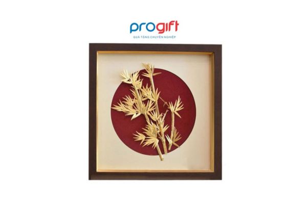 Tranh mạ vàng trúc lâm