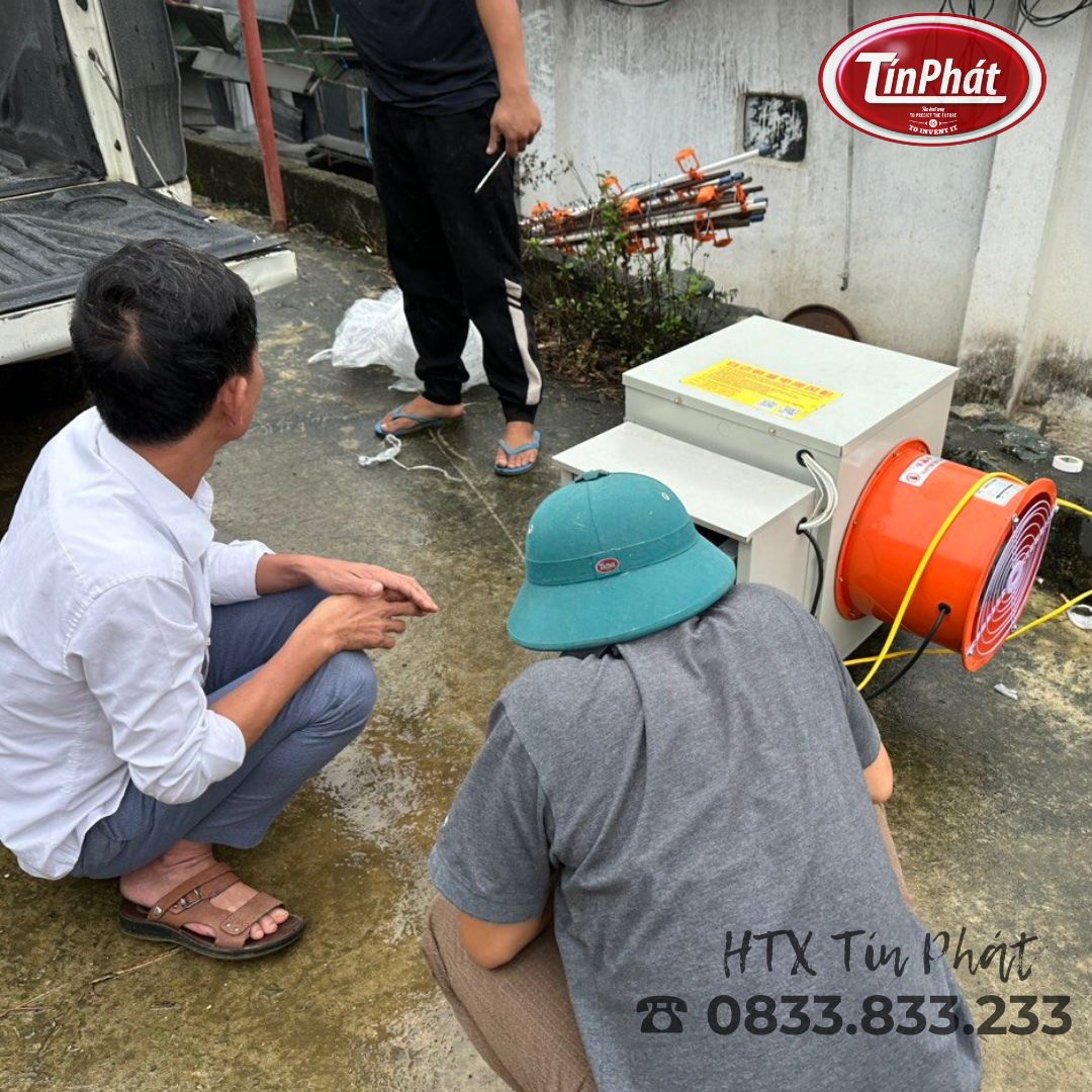 Quạt sưởi úm trang trại công suất lớn - Quạt sưởi công nghiệp