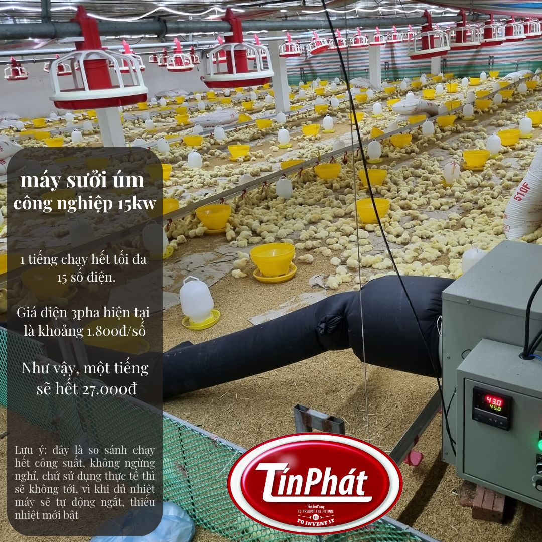 Quạt sưởi úm trang trại công suất lớn - Quạt sưởi công nghiệp