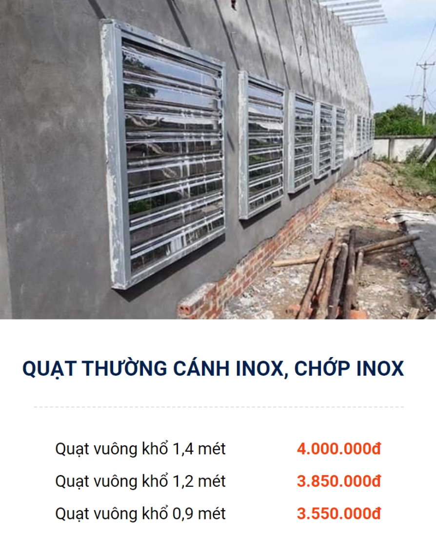 quạt hút gió cho trang trại gà, trại heo, trại vịt