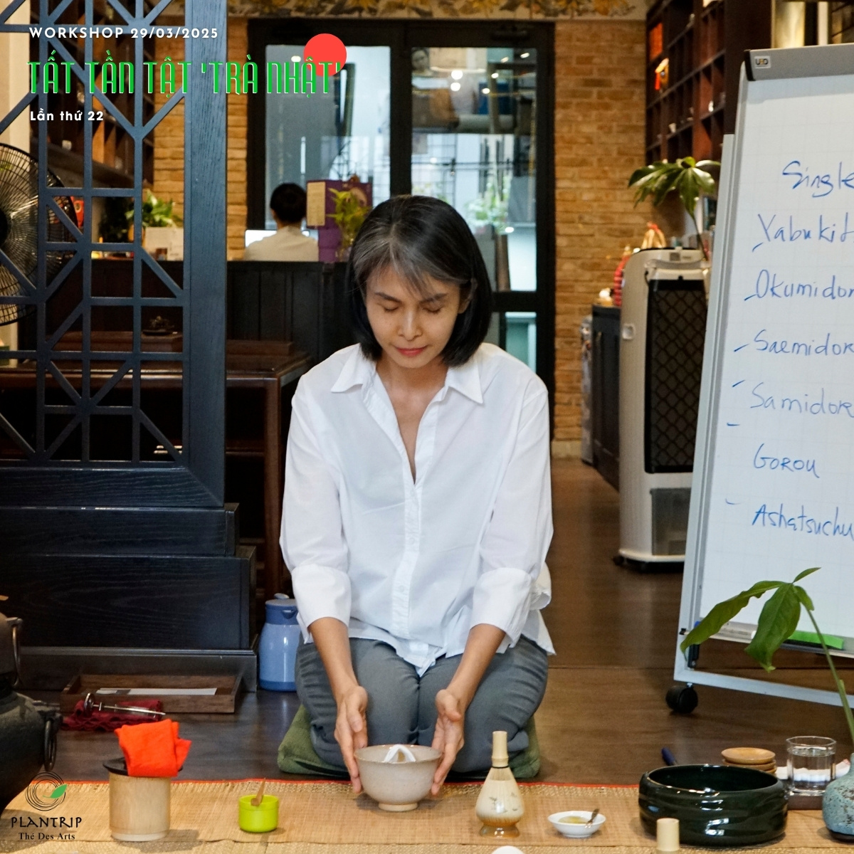 Tea Specialist Kim Thanh sẽ trực tiếp chia sẻ về trà Nhật trong buổi workshop.