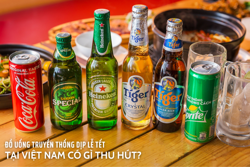 Bia và nước ngọt cũng có 1 chỗ đứng nhất định trong bàn tiệc ngày tết Việt Nam. (Ảnh: sưu tầm)