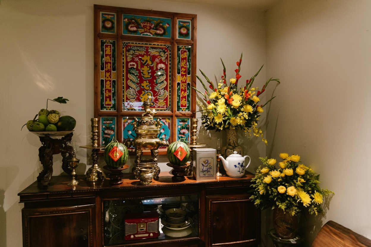 Trà để dâng lên sự thanh khiết của lòng thành và sự tưởng nhớ đến ông bà tổ tiên.