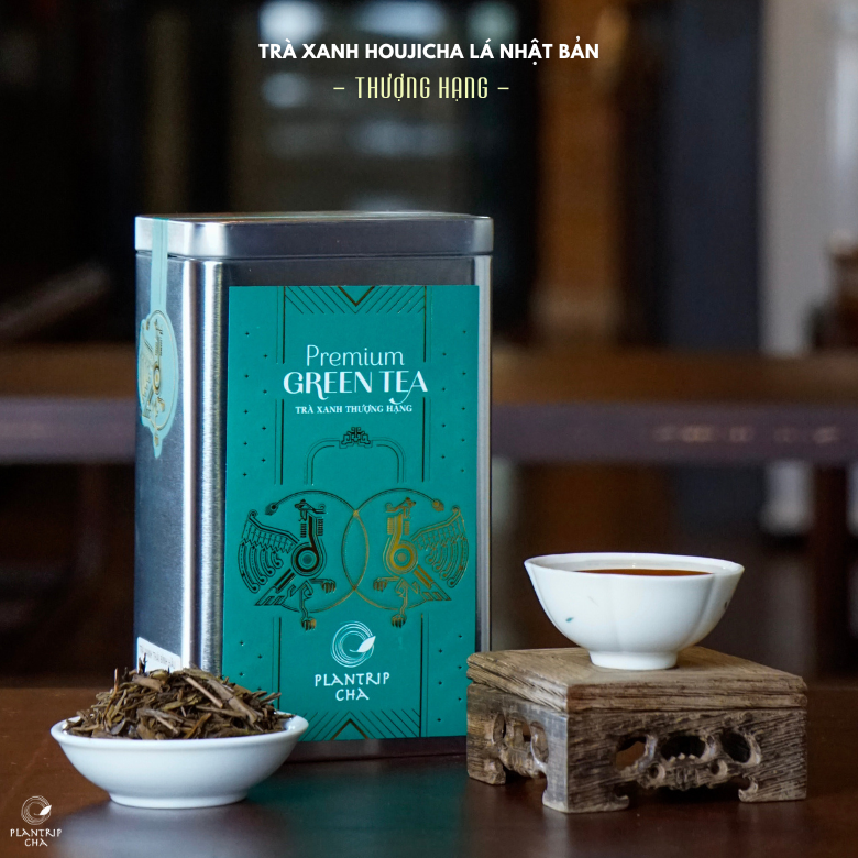 Trà Xanh Houjicha Lá Nhật Bản Thượng Hạng - Plantrip Cha cũng được xem là một tặng phẩm đặc biệt.