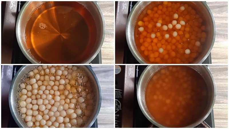 Cách làm trân châu hoàng kim tại nhà