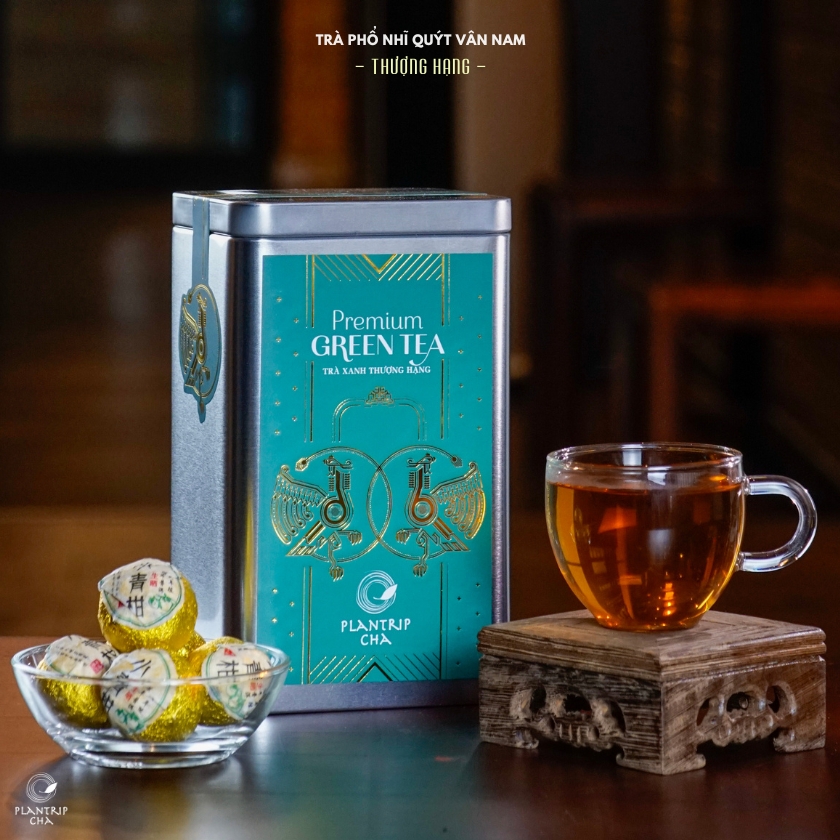Trà Phổ Nhĩ Quýt Vân Nam (Tiểu Thanh Cam) Thượng Hạng - Plantrip Cha.
