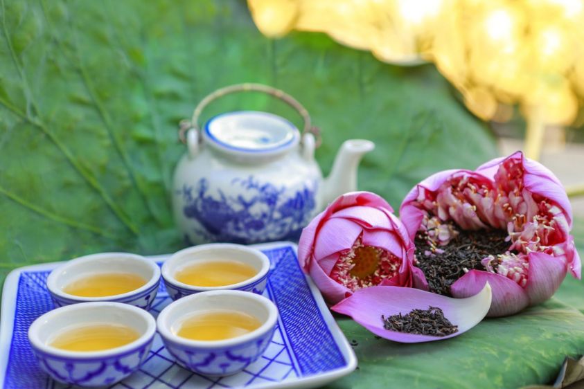Trà Sen là một trong những loại trà hương ưa thích của người Việt - Ảnh: Sưu tầm
