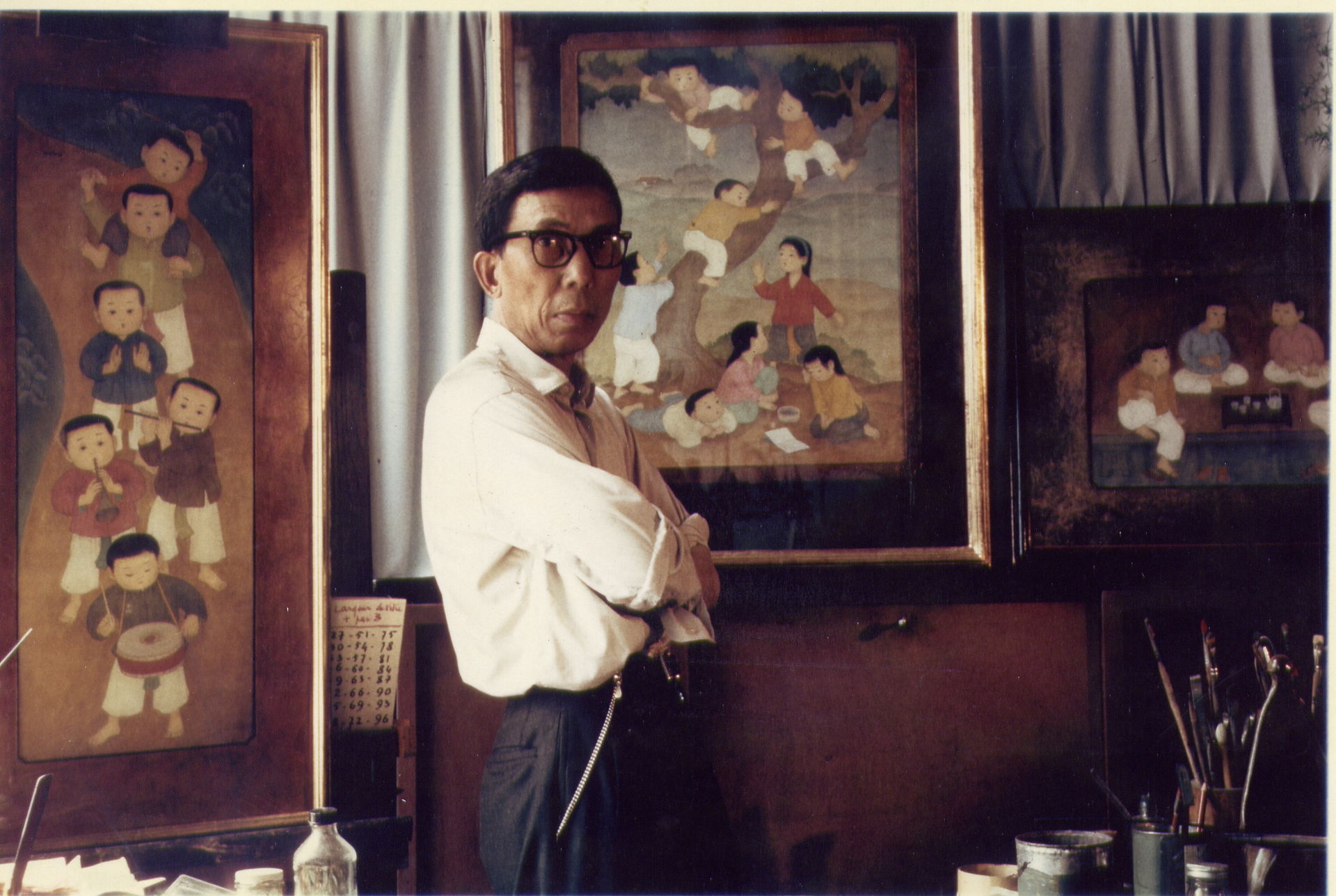 Chân dung họa sĩ Mai Trung Thứ - một trong nhóm tứ kiệt trời u của hội họa Việt (Ảnh: sưu tầm)