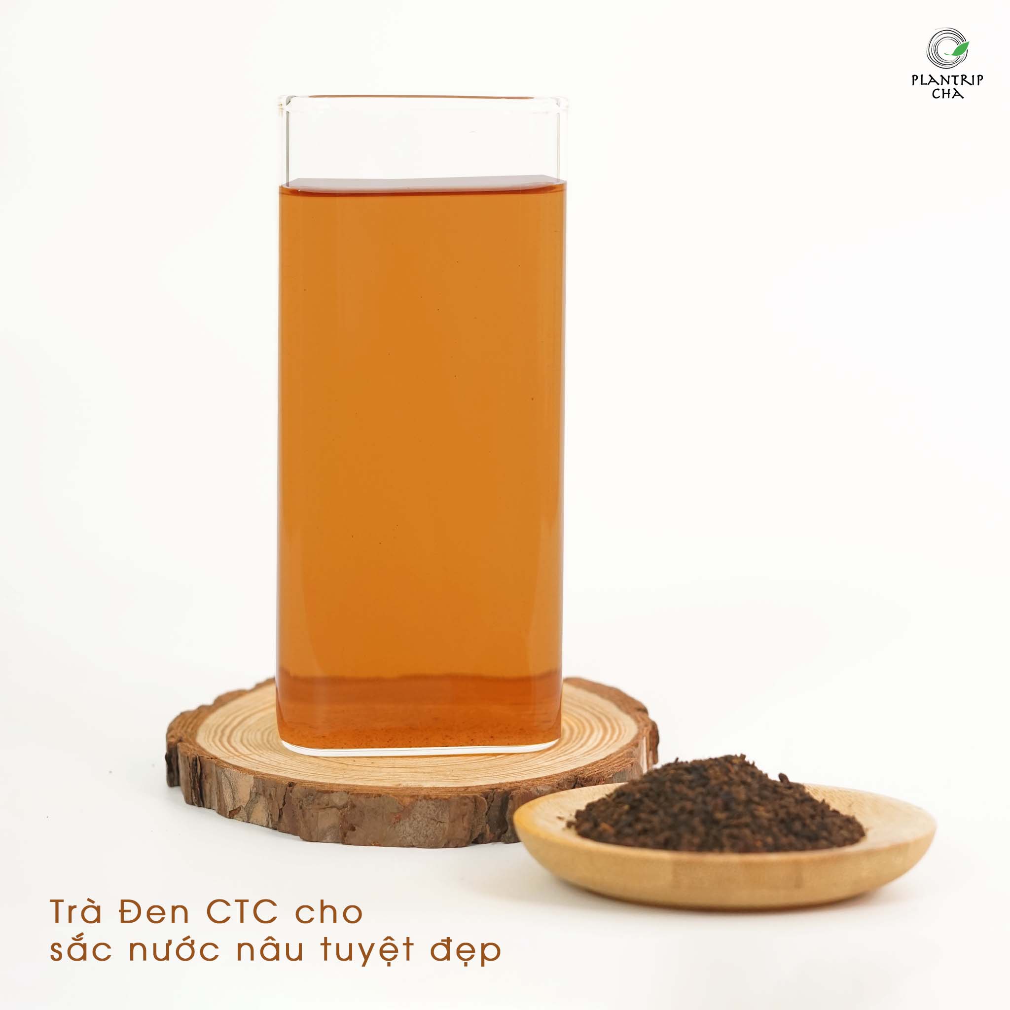 Cốt trà đen CTC với sắc nâu tuyệt đẹp.