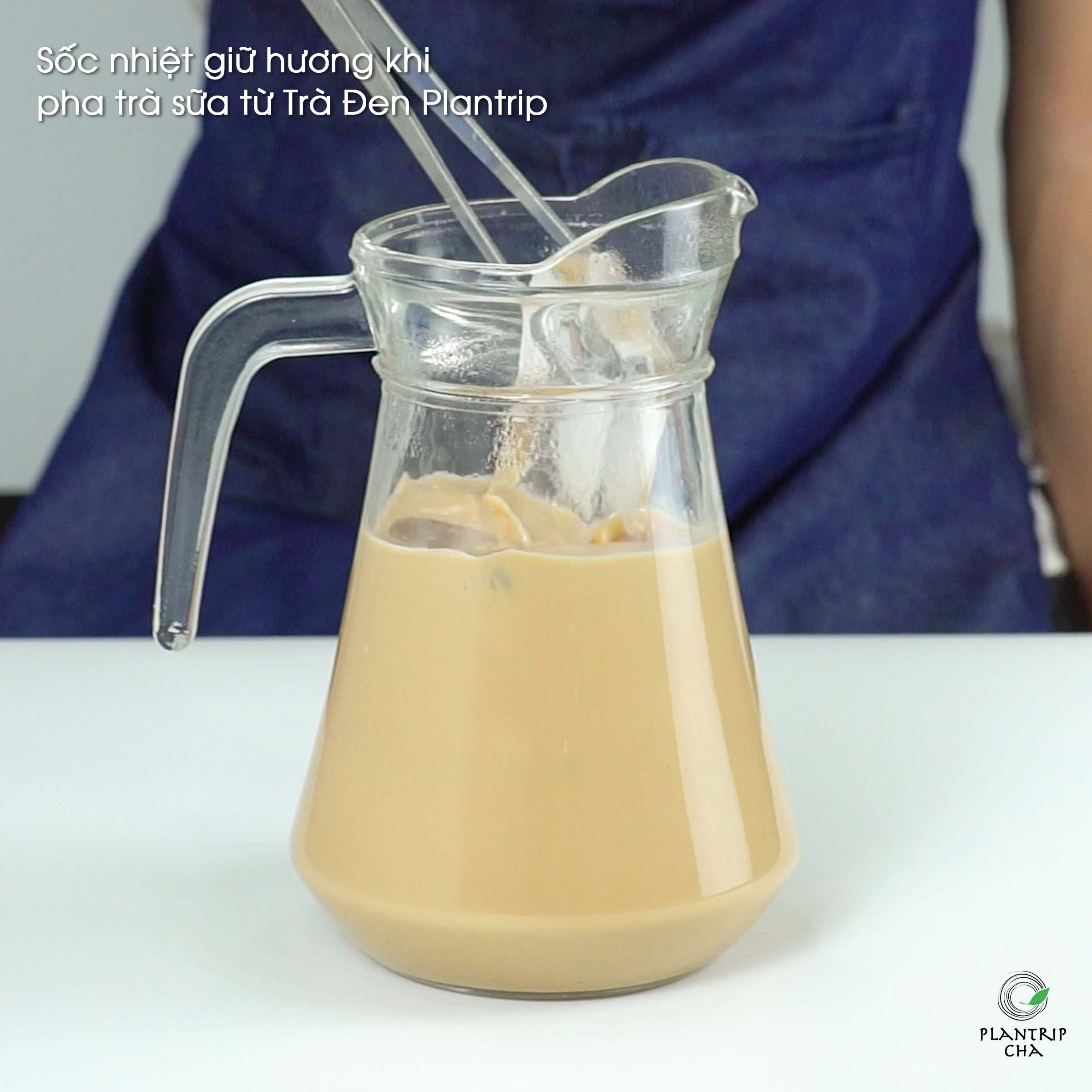 Sốc nhiệt giữ hương khi pha trà sữa số lượng lớn.