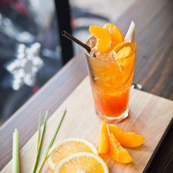 Trà đảo cam sả - trà hoa quả