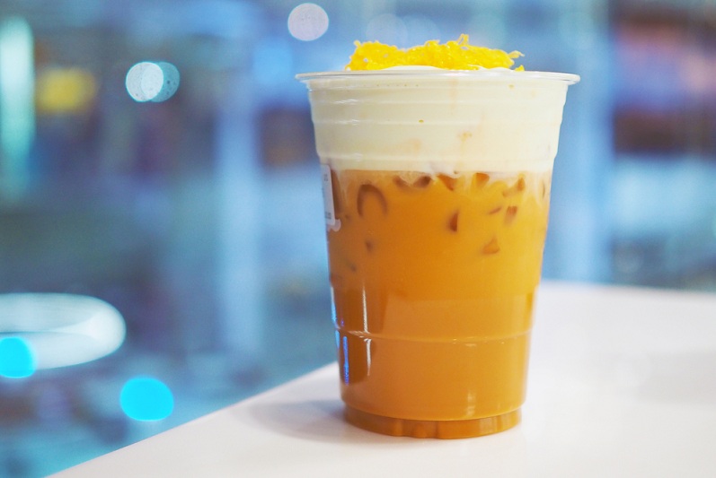 Trà chanh dây macchiato - trà hoa quả