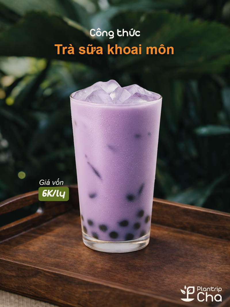 Oolong sữa khoai môn.