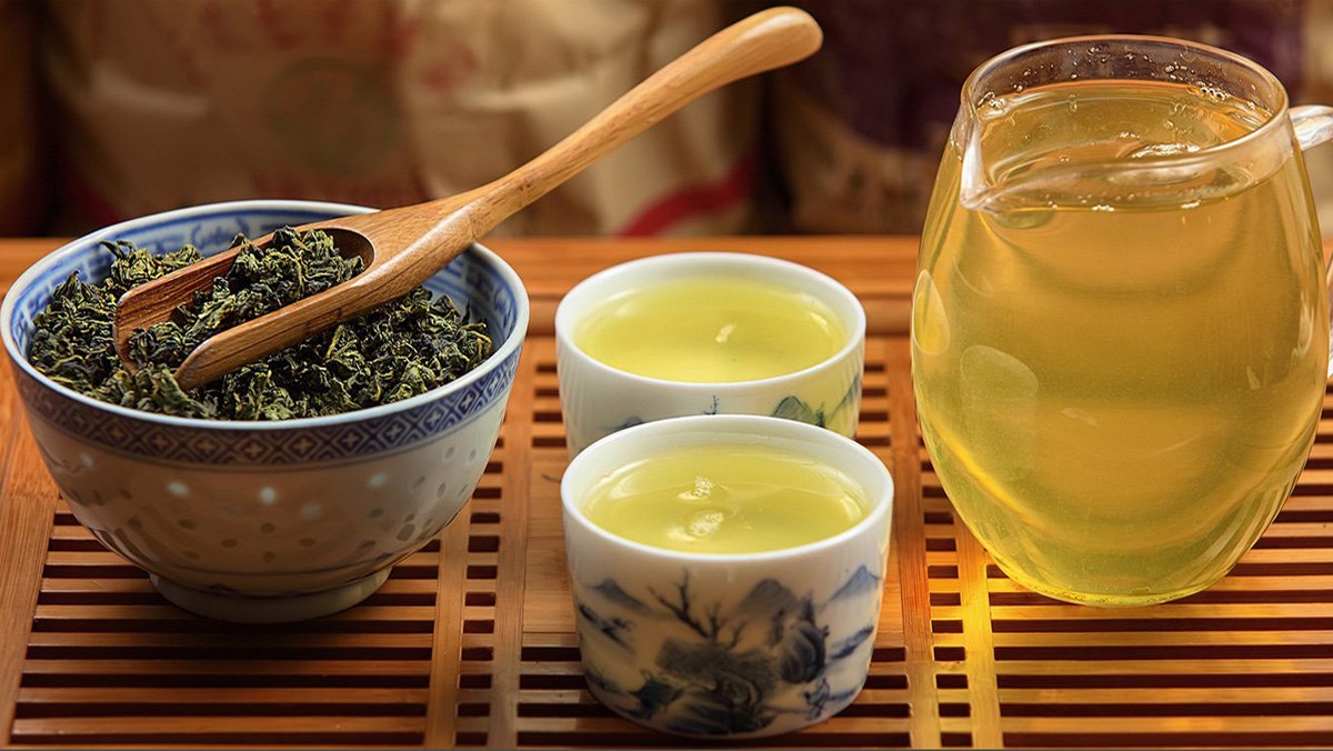 uống trà gì để giảm mỡ bụng - trà ô long