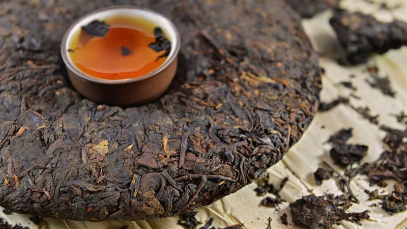 trà phổ nhĩ - bánh trà Vân Nam