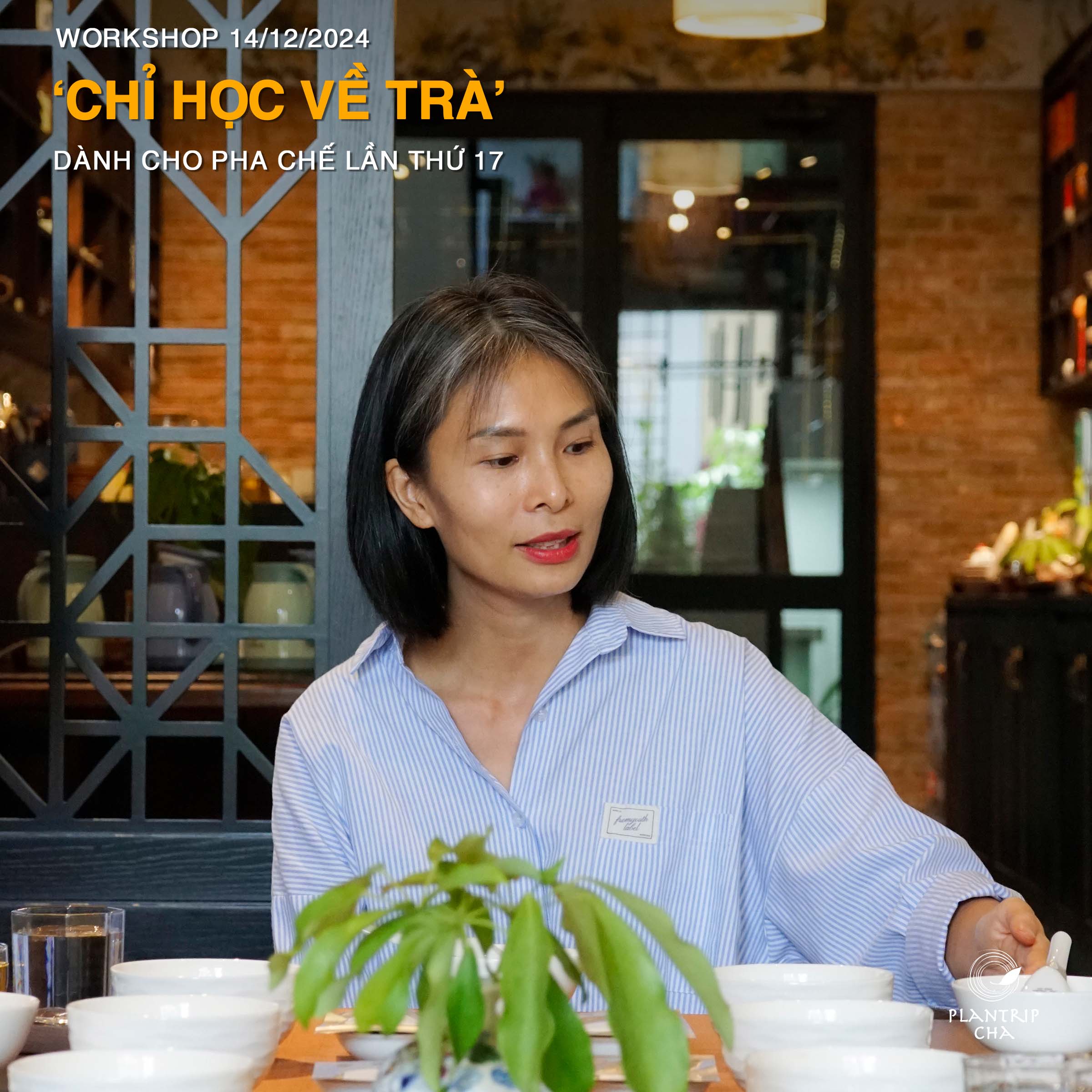 Tea Specialist Kim Thanh sẽ trực tiếp chia sẻ về trà trong buổi workshop.