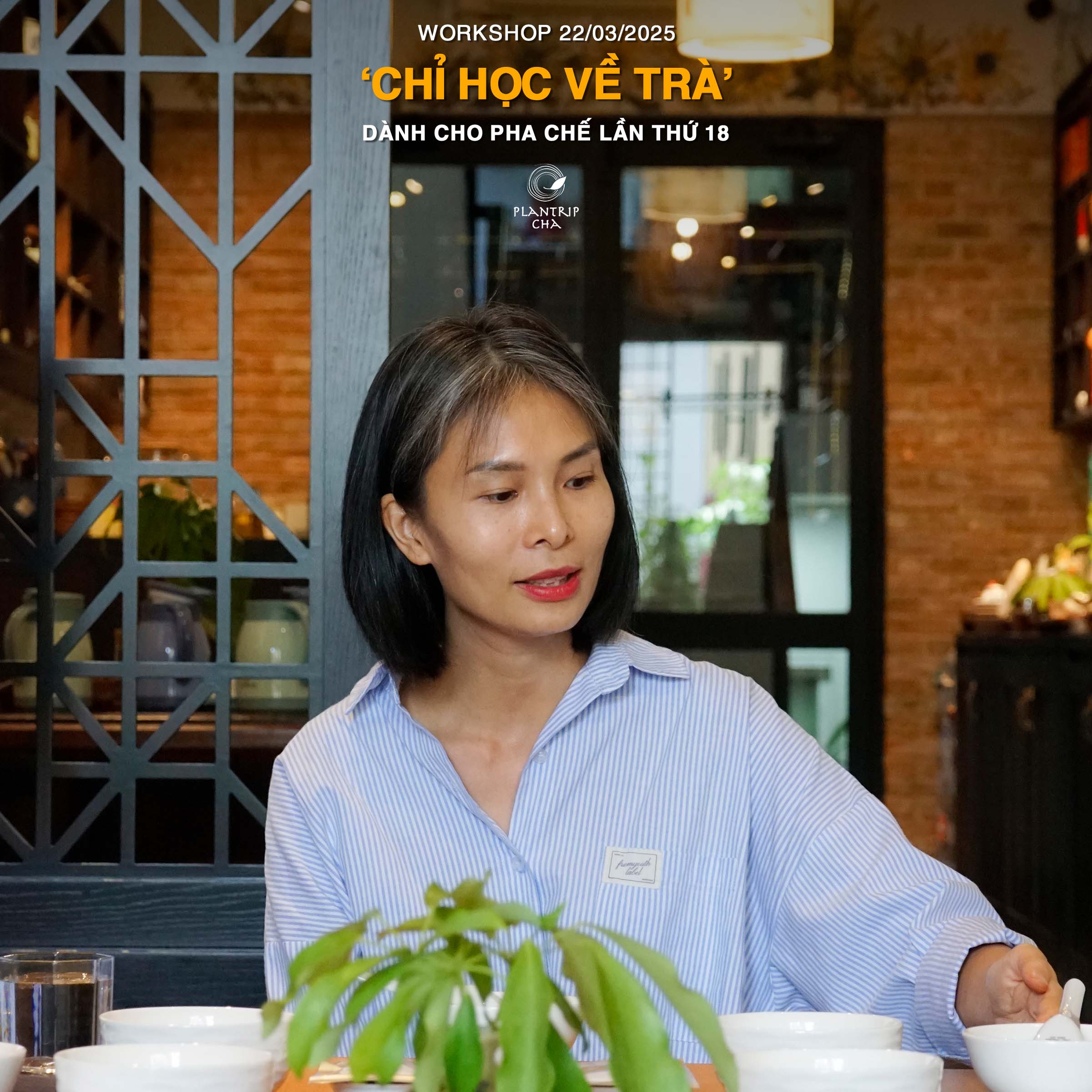 Tea Specialist Kim Thanh sẽ trực tiếp chia sẻ về trà trong buổi workshop.