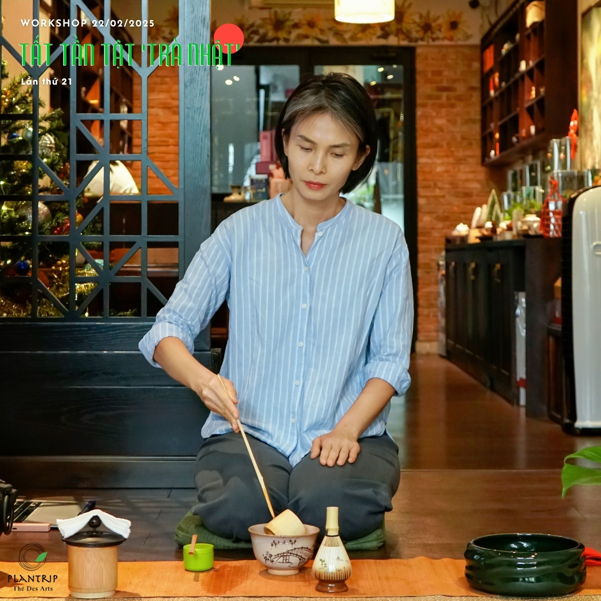 Tea Specialist Kim Thanh sẽ trực tiếp chia sẻ về trà Nhật trong buổi workshop.