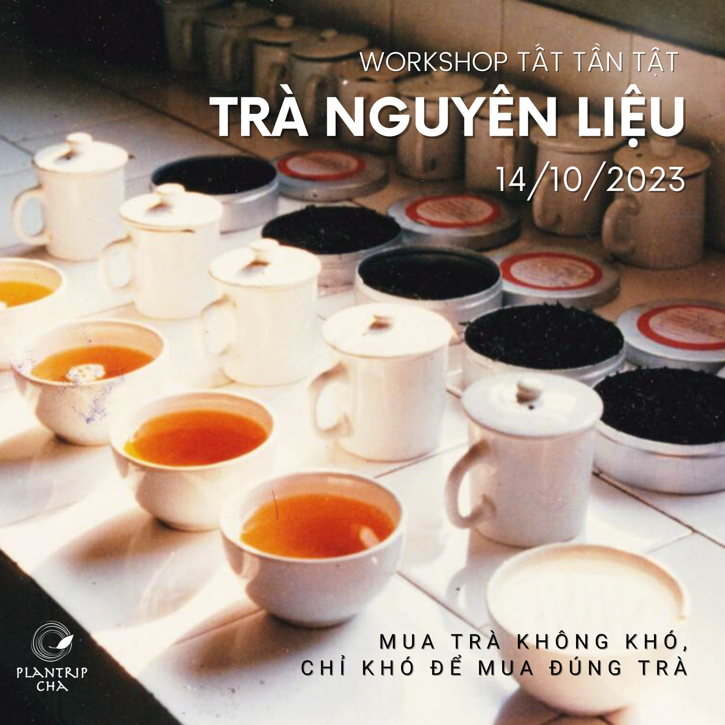 WORKSHOP TẤT TẦN TẬT “TRÀ NGUYÊN LIỆU” 14/10/2023