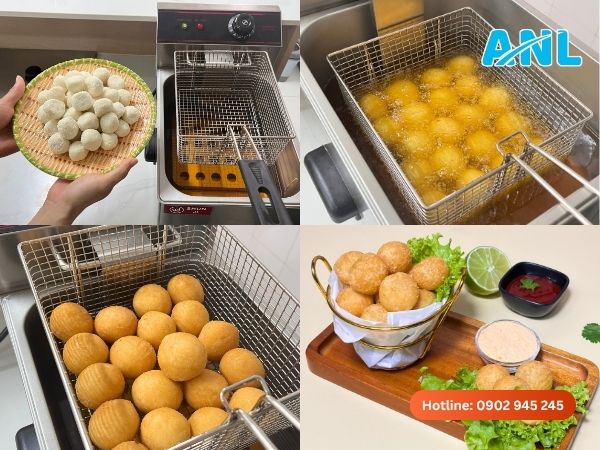 Hướng dẫn chiên cheese ball