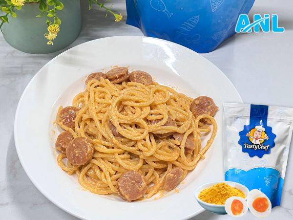 Mì Ý sốt trứng muối