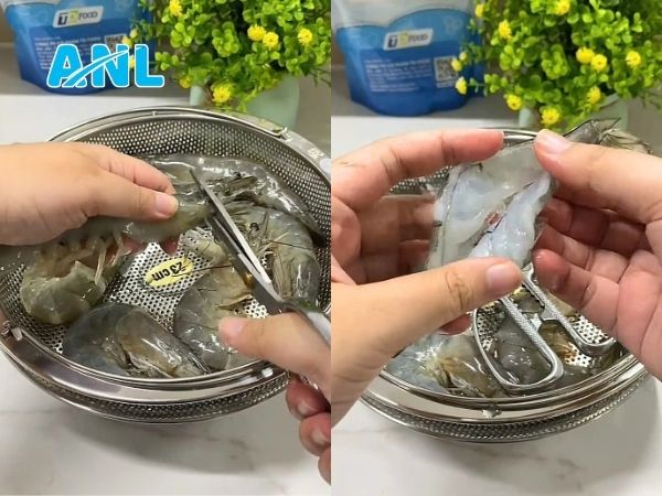 Sơ chế tôm
