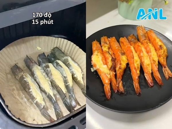 Nướng tôm thành phẩm