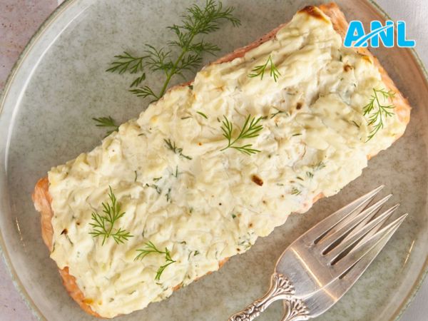 Cá hồi nướng phô mai