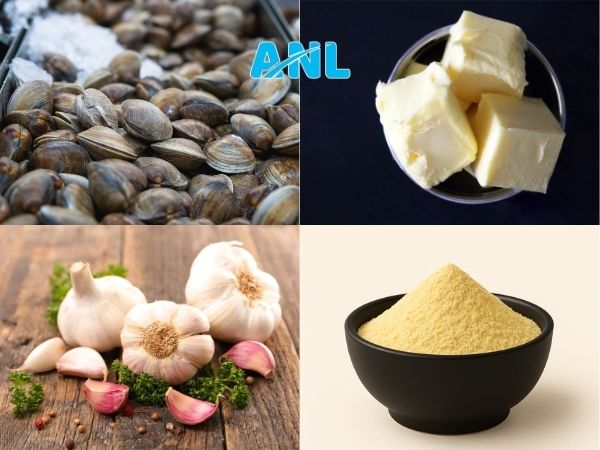 Chuẩn bị nguyên liệu cho món nghêu sốt phô mai