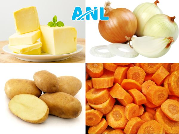 Nguyên liệu làm sốt cà ri Nhật