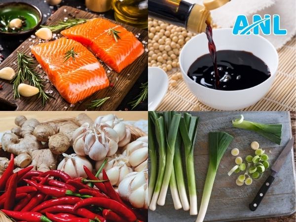 Nguyên liệu làm cá hồi ngâm tương