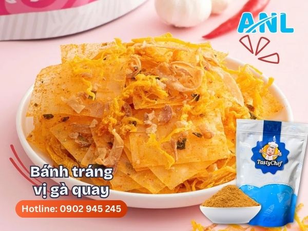 Bánh tráng vị gà quay