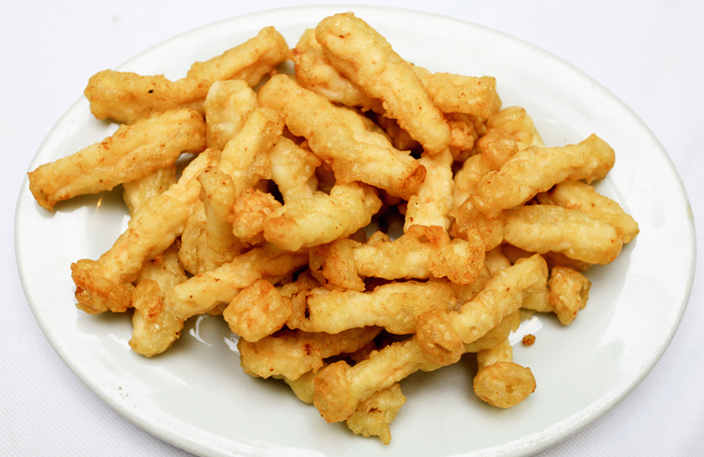 nấm hải sản chiên phủ bột gia vị tom yum