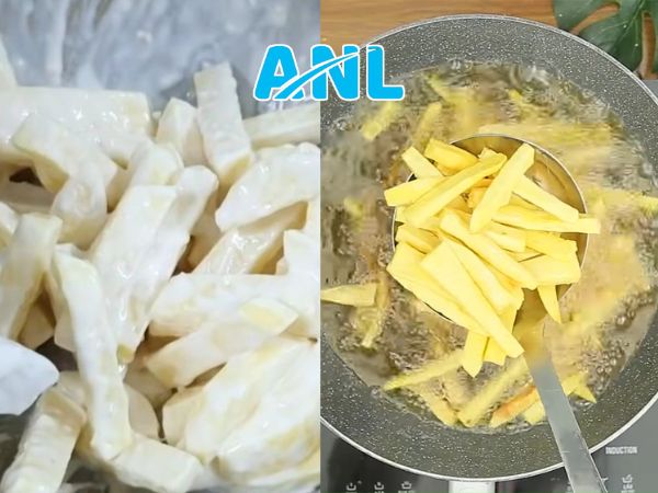 Hướng dẫn cách chiên khoai lang giòn rụm