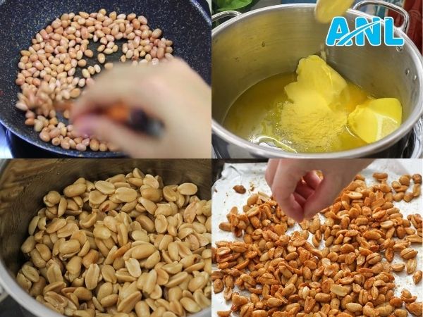 Cách làm đậu phộng rang bơ sữa