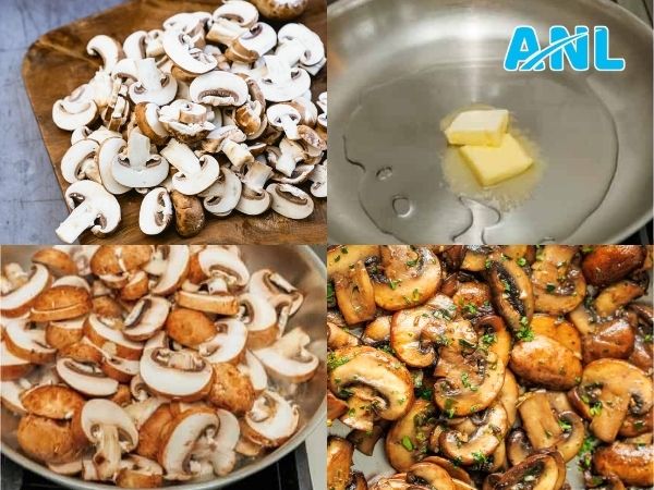 Cách làm nấm sốt bơ tỏi