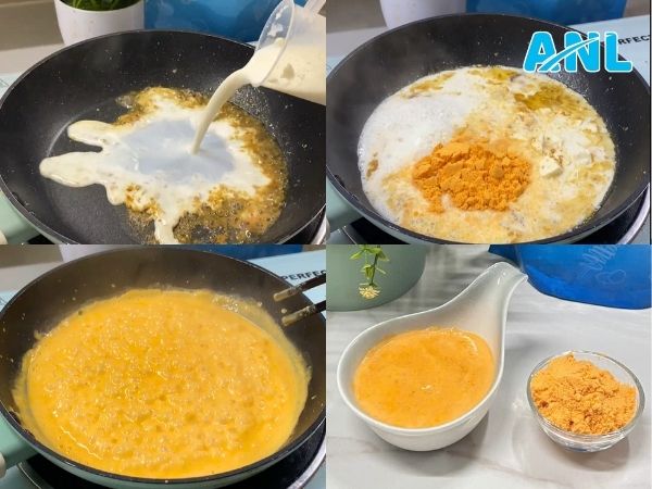 Hướng dẫn làm sốt trứng muối