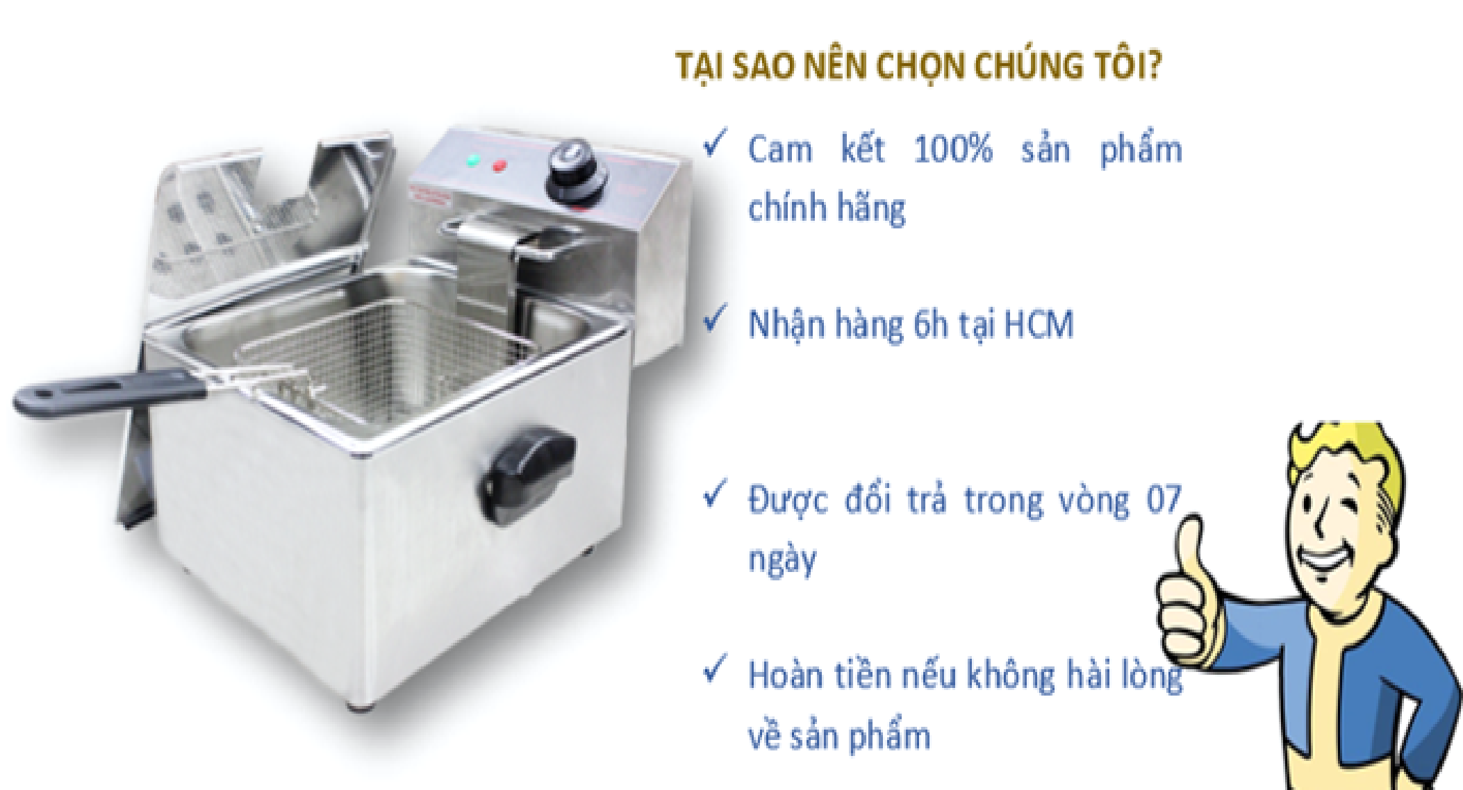 Cam kết chất lượng bếp
