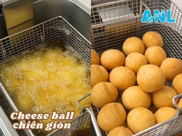 Mẹo nhỏ để cheese ball chiên giòn đẹp mắt