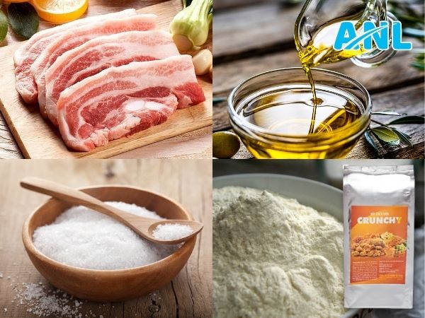 Nguyên liệu làm thịt ba rọi chiên giòn
