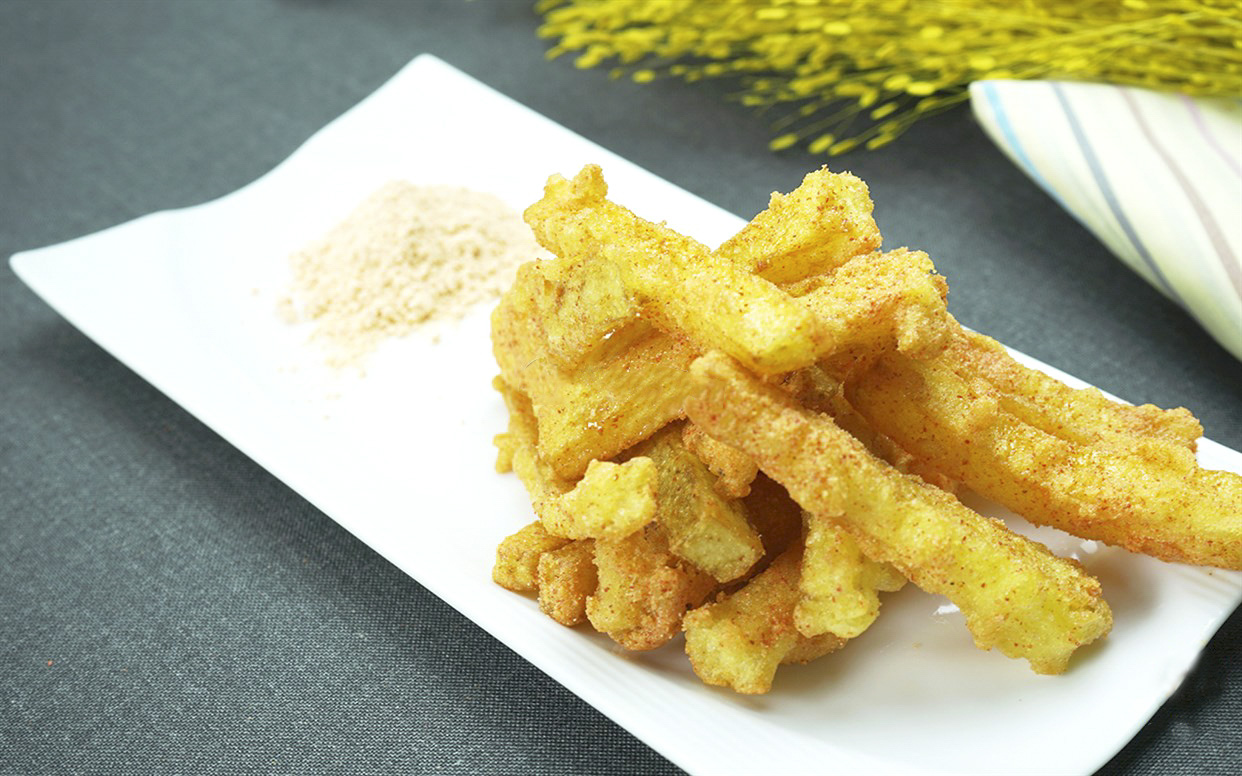 khoai lang lắc bột xí muội