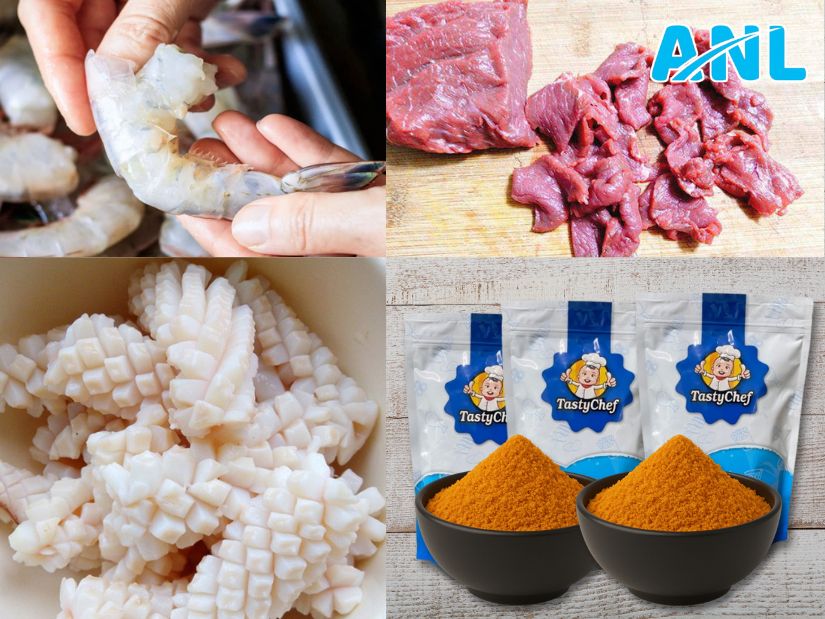 Sơ chế nguyên liệu mì xào giòn