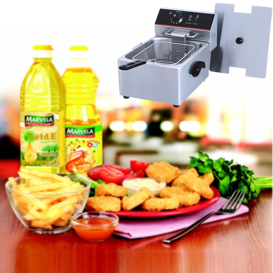 Sử dụng bếp chiên nhúng tiết kiệm dầu