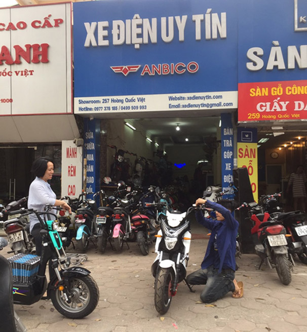 Cửa hàng xe đạp điện ở Hoàn Kiếm, Hà Nội