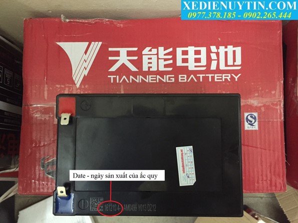 Ắc quy xe đạp điện Thiên Năng giá rẻ