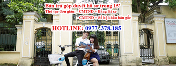 Thủ tục mua xe đạp điện trả góp cần những gì ?