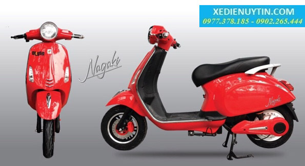 Xe máy điện Vespa Nagaki mầu đỏ