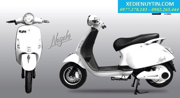 Xe máy điện Vespa Nagaki mầu trắng