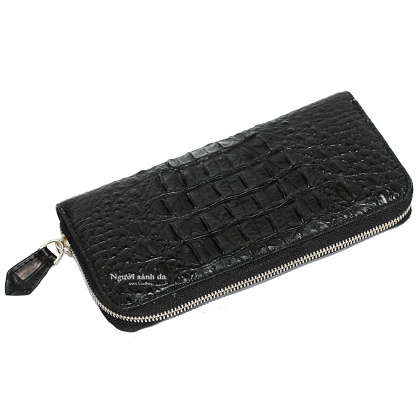 Ví cầm tay da cá sấu thật Người Sành Da