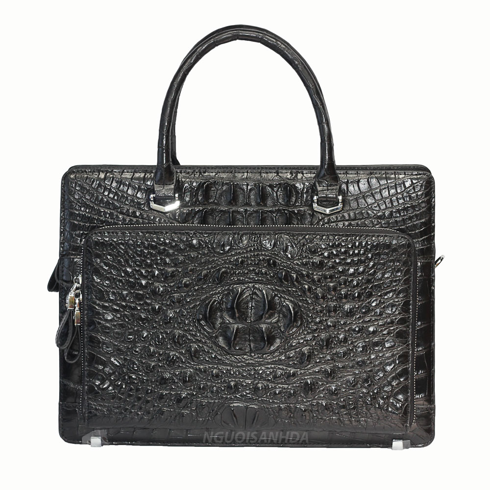 Cặp nam da cá sấu thật gai lưng